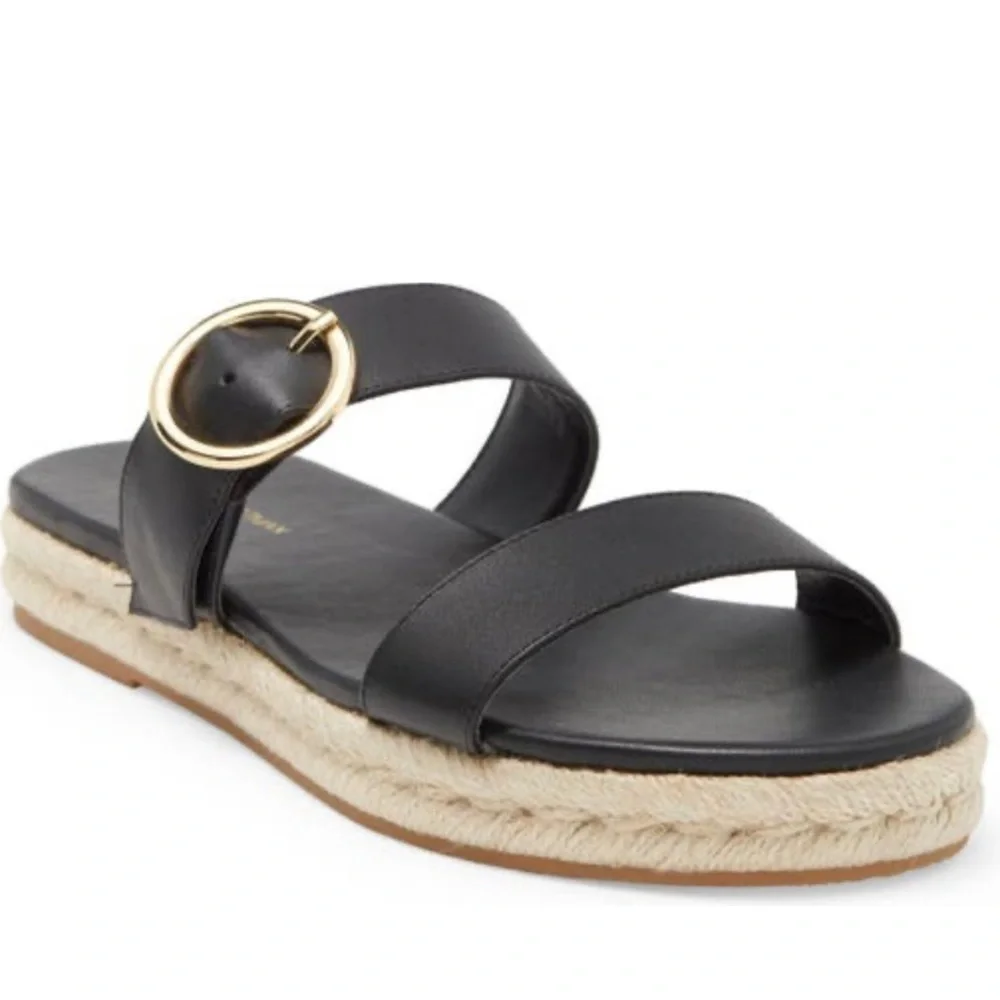 Stuart Weitzman Mykonos Two-Strap Espadrille Sandal